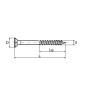 Wkręty hartowane do drewna WH 5 x 70 (0,5kg)