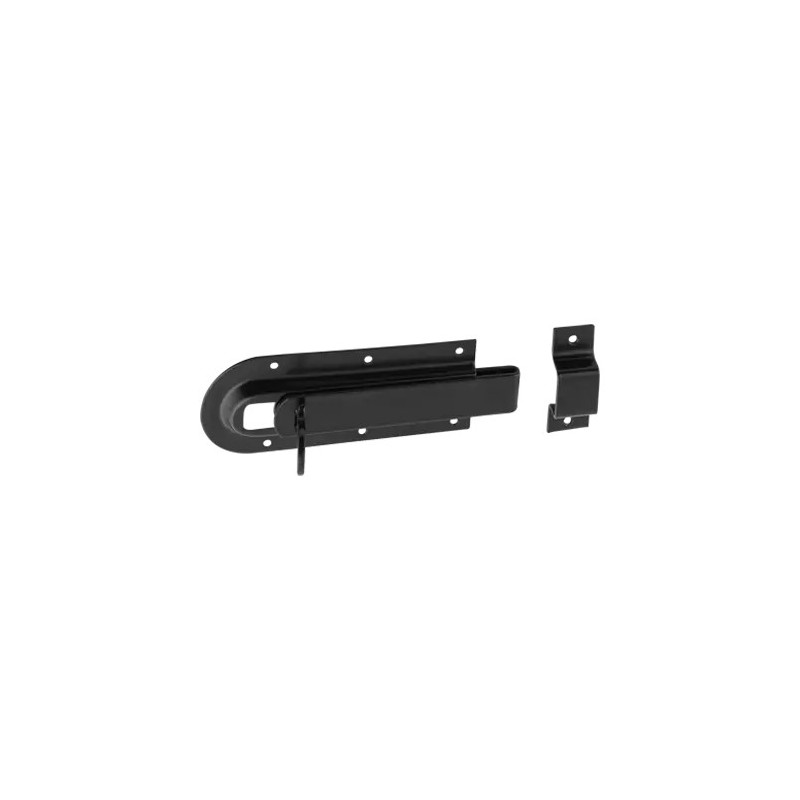 WZD 120 Zasuwka czarna z ryglem płaskim 120x46