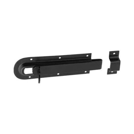 WZD 140 Zasuwka czarna z ryglem płaskim 140x46