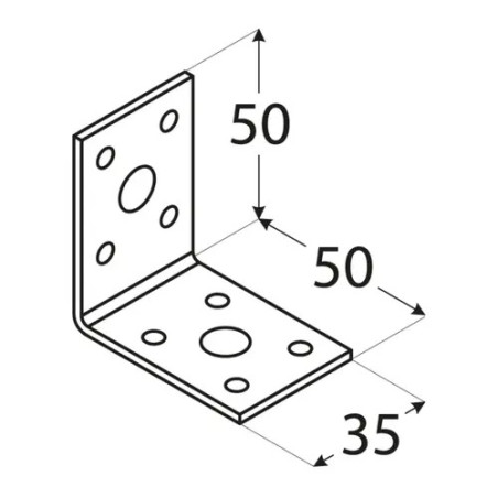 KL 1 Kątownik 50x50x35x2,5