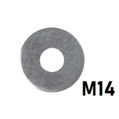 Podkładka okrągła powiększona M14 - 100g.