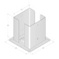 PSPD 160 Podstawa słupa - 161 x 200 x 3,0