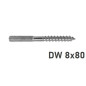 Śruba dwugwintowa DW 8 x 140 - 10szt. Śruba dwugwintowa DW 8 x 140 - 10szt.