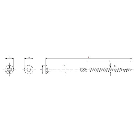 Wkręty ciesielskie 4,5 x 80 WT 200szt.