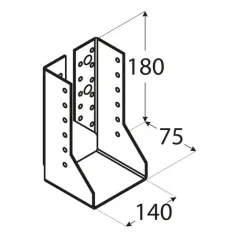 WBZ 37 Wieszak 140x180x75x2,0