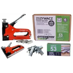 Zszywacz ręczny 53/14 mm + zszywki Gratis - Ottensten