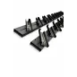 Aluminiowy mechanizm żaluzji ogrodowych - komplet czarny 89,6 cm