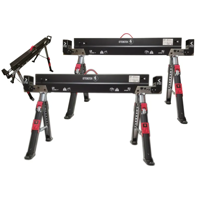 Stół stojak roboczy kobyłka 2 szt. - 1180 kg - 82 cm