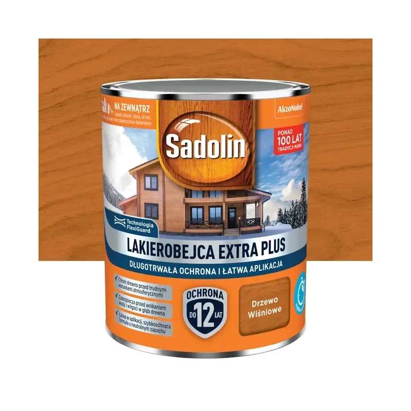 Sadolin Extra Plus - 0,7l - Drzewo wiśniowe