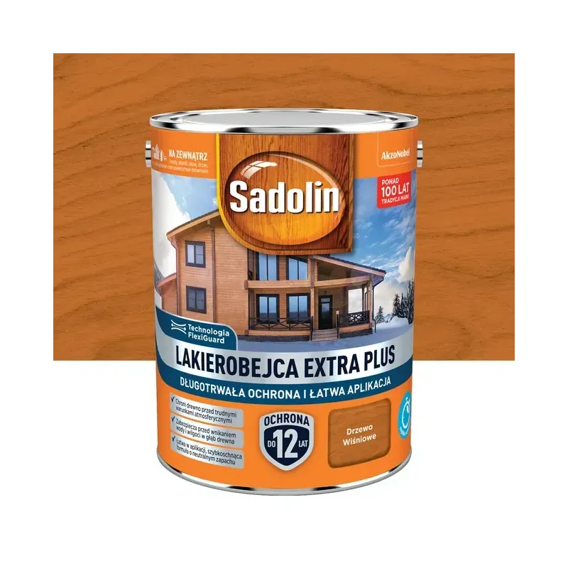 Sadolin Extra Plus - 4,5l - Drzewo wiśniowe