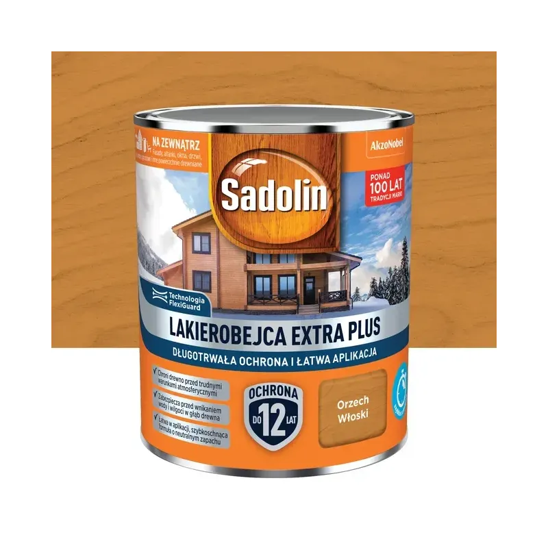 Sadolin Extra Plus - 0,7l - Orzech włoski