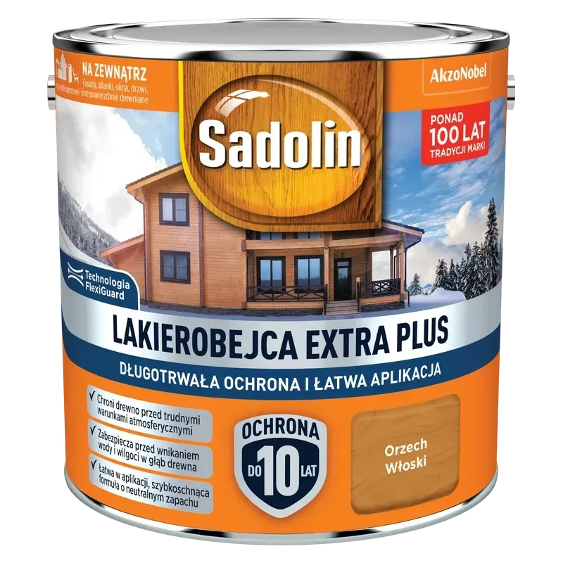 Sadolin Extra Plus - 2,5l - Orzech włoski