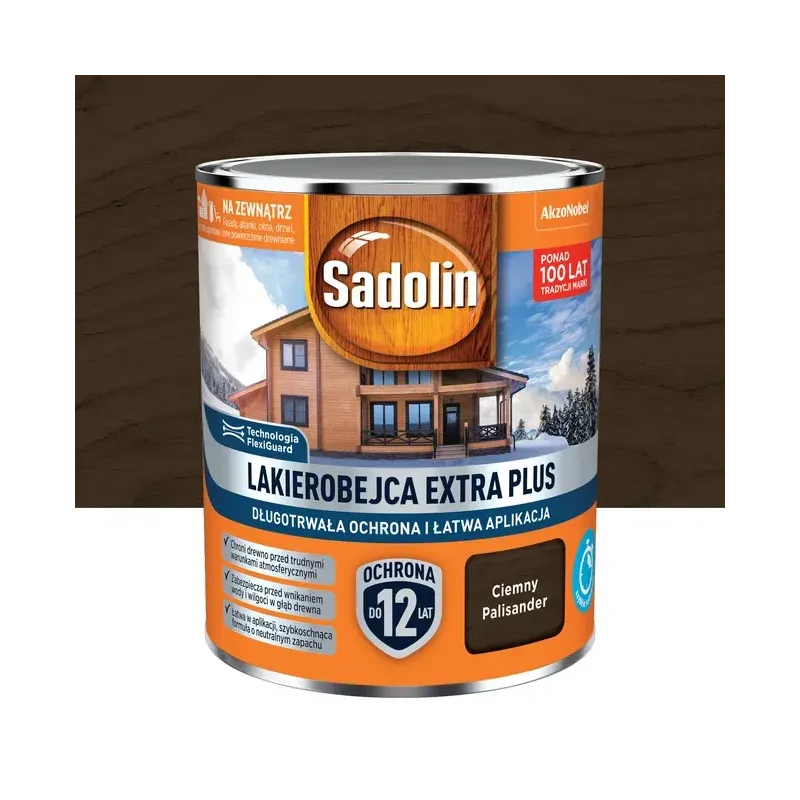 Sadolin Extra Plus - 0,7l - Ciemny palisander