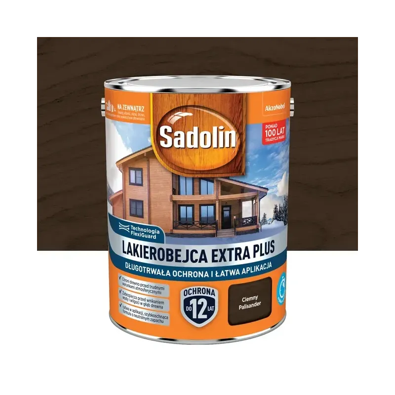 Sadolin Extra Plus - 4,5l - Ciemny palisander