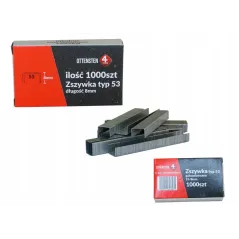 Zszywki 4PRO Typ 53 8 mm MINIBOX 1000 szt. Galwanizowane