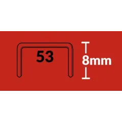 Zszywki 4PRO typ 53/8mm galw. 5tys. szt.