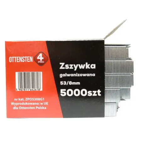 Zszywki 4PRO Typ 53 8 mm Galwanizowane 5000 szt.