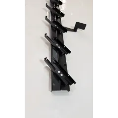 Mechanizm żaluzji ogrodowych 36,8 cm czarny komplet