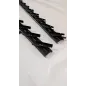 Metalowy mechanizm żaluzji ogrodowych - komplet czarny 36,8 cm