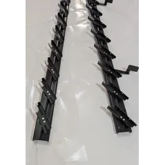 Mechanizm żaluzji ogrodowych 90,2 cm czarny komplet