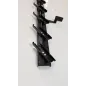 Metalowy mechanizm żaluzji ogrodowych - komplet czarny 90,20 cm