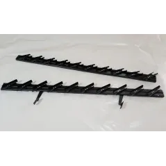 Mechanizm żaluzji ogrodowych 90,2 cm czarny komplet
