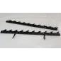 Metalowy mechanizm żaluzji ogrodowych - komplet czarny 90,20 cm