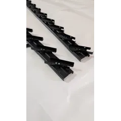 Mechanizm żaluzji ogrodowych 90,2 cm czarny komplet