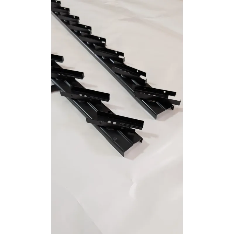 Metalowy mechanizm żaluzji ogrodowych - komplet czarny 90,20 cm