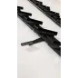 Metalowy mechanizm żaluzji ogrodowych - komplet czarny 108 cm