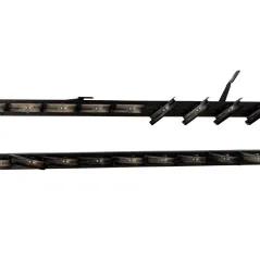 Aluminiowy mechanizm żaluzji ogrodowych - komplet czarny 90,2 cm