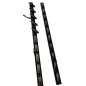 Aluminiowy mechanizm żaluzji ogrodowych - komplet czarny 90,2 cm