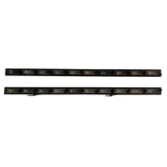 Mechanizm żaluzji ogrodowych 90,2 cm czarny aluminiowy