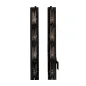 Aluminiowy mechanizm żaluzji ogrodowych - komplet czarny 36,8 cm