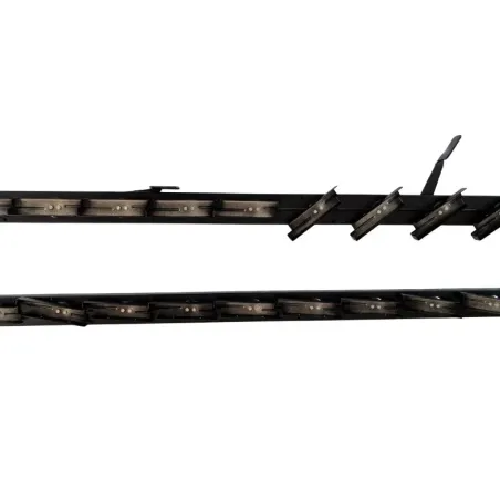 Aluminiowy mechanizm żaluzji ogrodowych - komplet czarny 107,60 cm