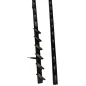 Aluminiowy mechanizm żaluzji ogrodowych - komplet czarny 107,60 cm