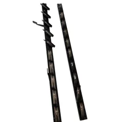 Aluminiowy mechanizm żaluzji ogrodowych - komplet czarny 89,80 cm