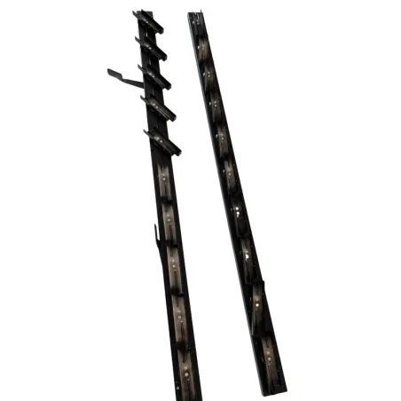 Aluminiowy mechanizm żaluzji ogrodowych - komplet czarny 89,80 cm