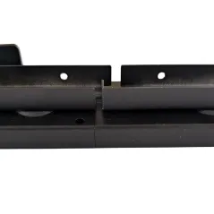 Mechanizm żaluzji ogrodowych 36,50 cm czarny aluminiowy komplet