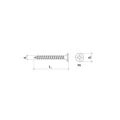 Wkręty do płyt GK do drewna 4,2 x 90 (0.5kg)